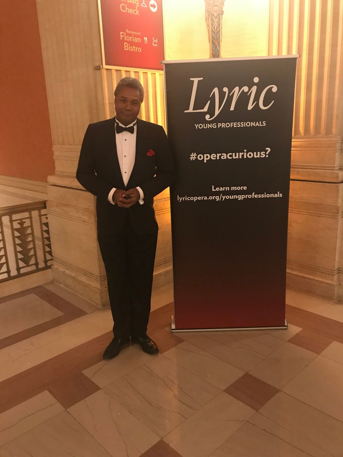 Curious?: For Darryl Maximilian Robinson, meeting, greeting, seating and directing Guests to where they desire and want to be at The Historic Lyric Opera House of Chicago was more than fun. An honor.