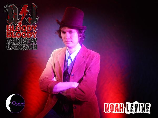 Noah Levine as Martin Van Buren in the 2015 Outre Theatre Company Production of "Bloody Bloody Andrew Jackson" Directed by Skye Whitcomb. http://on.fb.me/1A8zPa5
Photo by Geoffrey Short. #OutreBBAJ  10