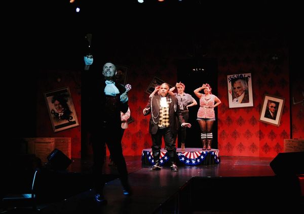 The cast of the 2015 Outre Theatre Company Production of "Bloody Bloody Andrew Jackson" Directed by Skye Whitcomb. http://on.fb.me/1A8zPa5
Photo by Shannon Ouellette. #OutreBBAJ  18