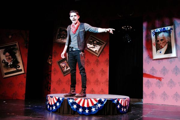 Bobby Johnston as Andrew Jackson in the 2015 Outre Theatre Company Production of "Bloody Bloody Andrew Jackson" Directed by Skye Whitcomb. http://on.fb.me/1A8zPa5
Photo by Shannon Ouellette. #OutreBBAJ  20