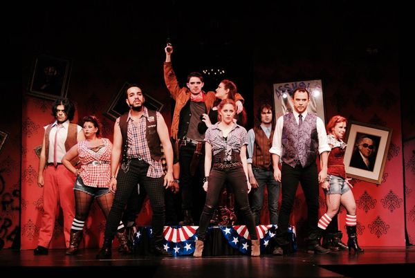 The cast of the 2015 Outre Theatre Company Production of "Bloody Bloody Andrew Jackson" Directed by Skye Whitcomb. http://on.fb.me/1A8zPa5
Photo by Shannon Ouellette. #OutreBBAJ  21