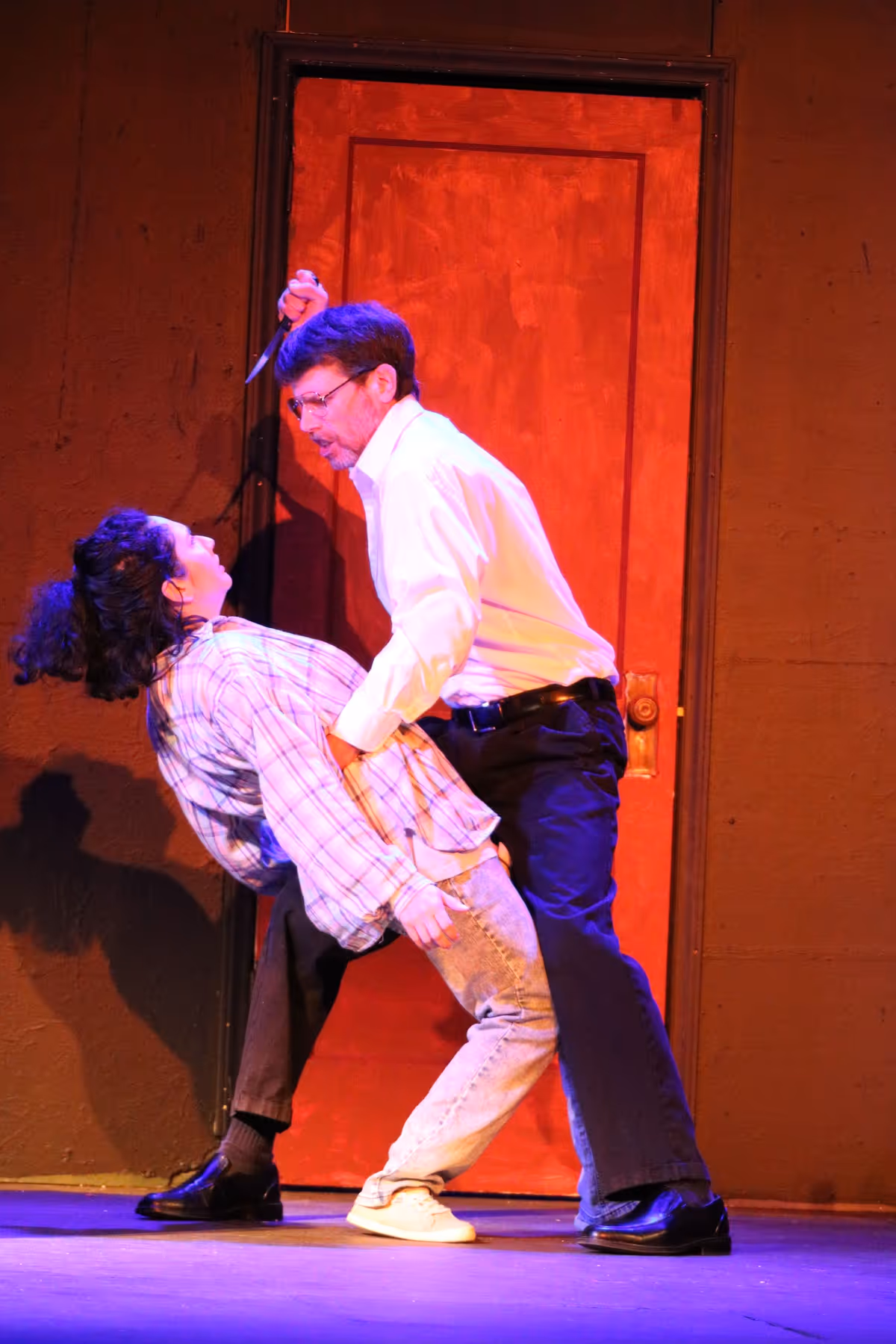 Chuck Riordan (Bill) and Jackie Obando Carter (Nancy) in Catch the Butcher