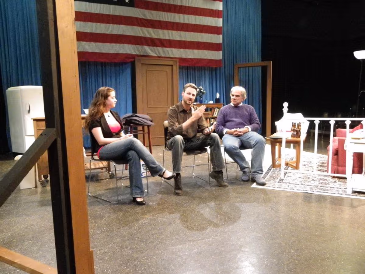 "Election Day" talk-back with Allison Sutton (director), Josh Tobiessen (playwright/guest artist), and Chris Connelly (faculty advisor)at IWU, Fall 2011