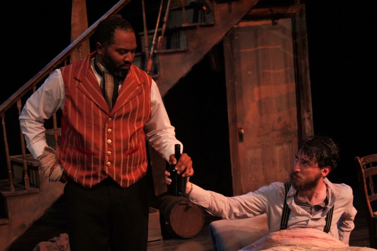cast members of THE WHIPPING MAN
Brandon Rubin as John
Justin Pietropaolo as Caleb cast members of THE WHIPPING MAN
Brandon Rubin as John
Justin Pietropaolo as Caleb