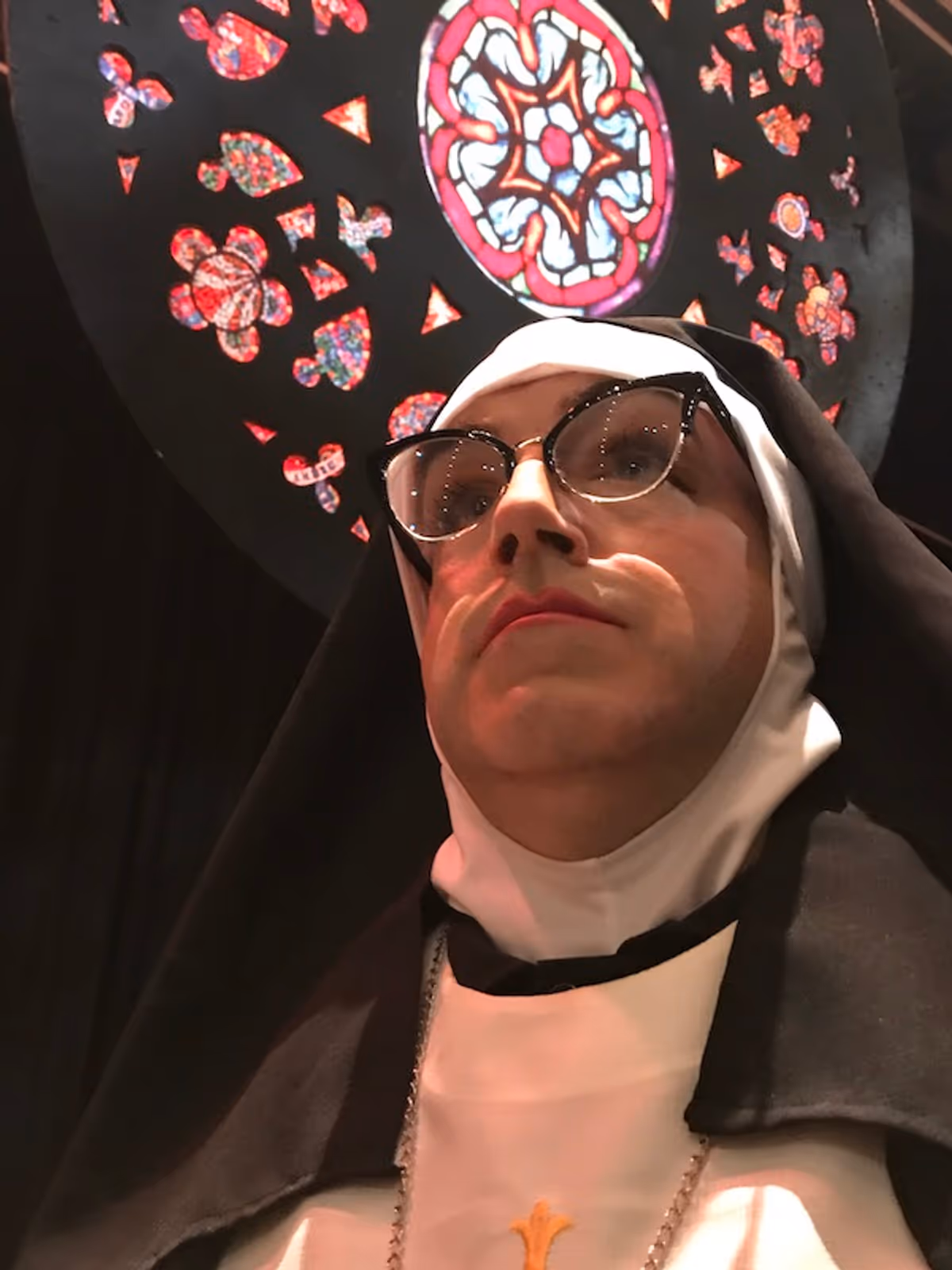 Mother Superior (aka Erik Hyatt) has large heels to fill as she tries to save her convent and school from going under! 