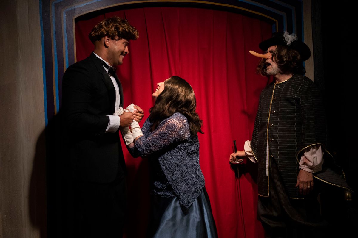 Production Photos from Moon Over Buffalo at Spotlighters Theatre  PhotoCredit:  Spotlighters Theatre / Shealyn Jae Photography