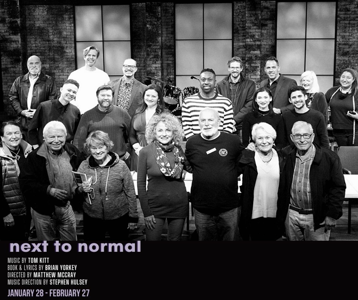 The Cast, Designers, and producers of "Next to Normal" at their first table read for "Next to Normal," playing January 28 - February 27 at Chance Theater in Anaheim, CA.