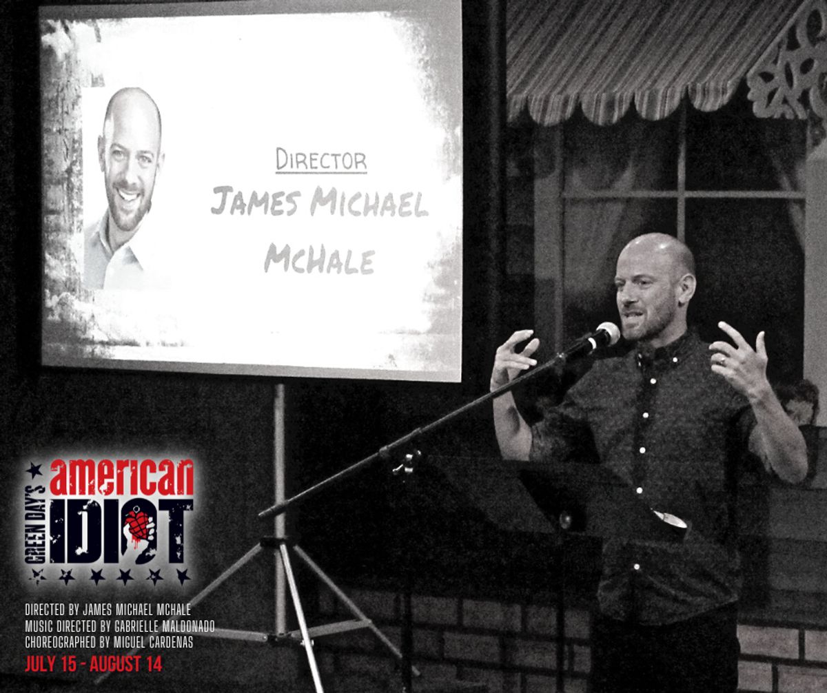 Director James Michael McHale at the "Green Day's American Idiot" Design Preview Party on June 6, 2022. 