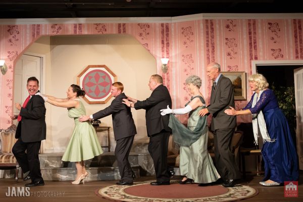 A scene from the Curtain Players production LEADING LADIES, on stage through September 22.  (photo credit: Jerri Shafer) 2