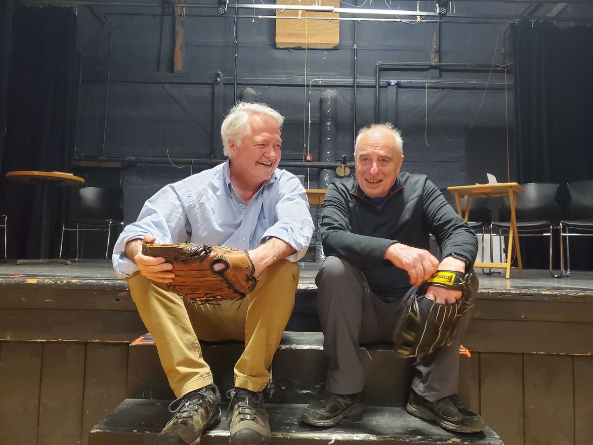 J.T. Turner as Rob and Donny Osman as Bill in Rob Mermin''s Act 39  (June 2023 rehearsal photo, courtesy of production.)