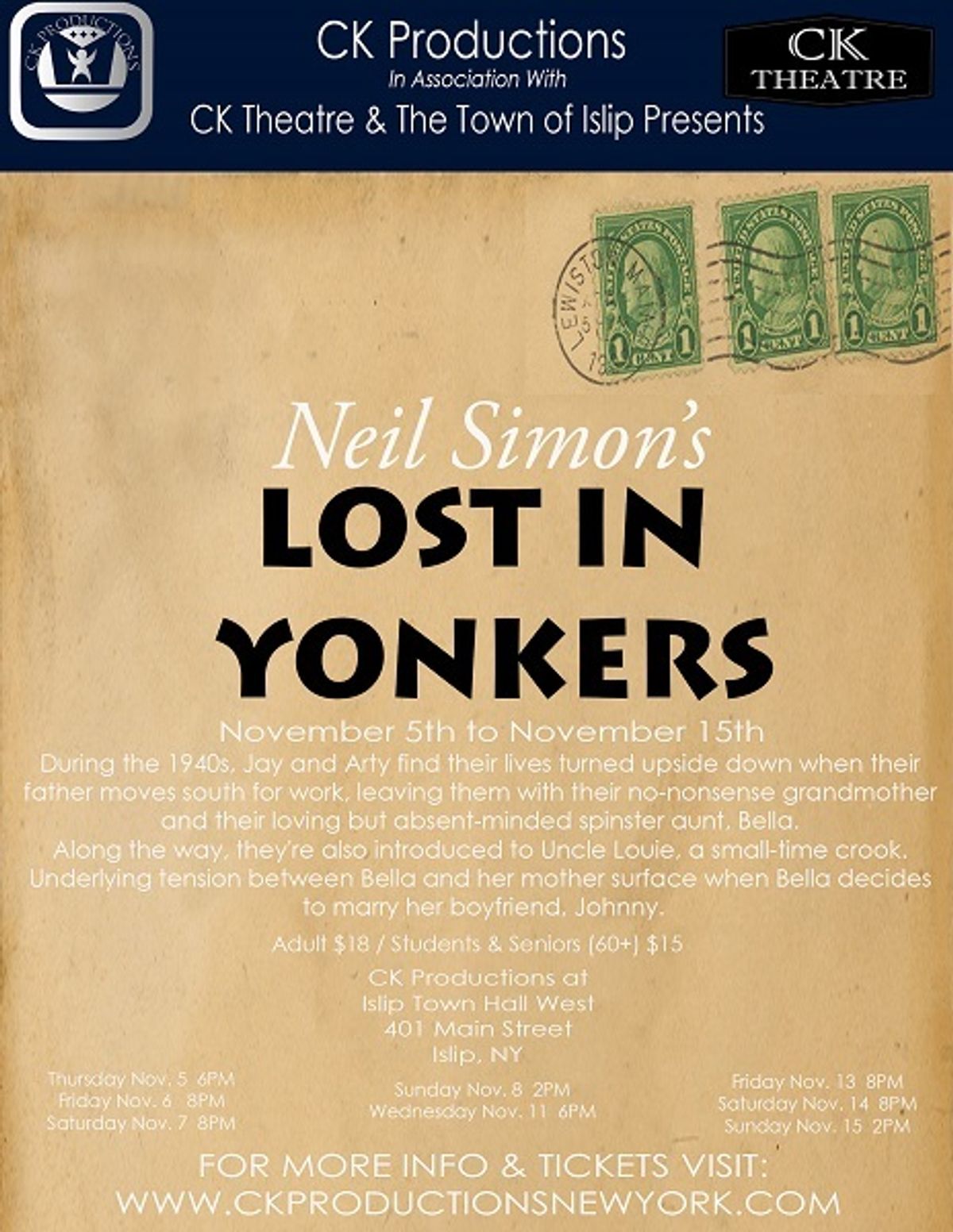 Poster for show.