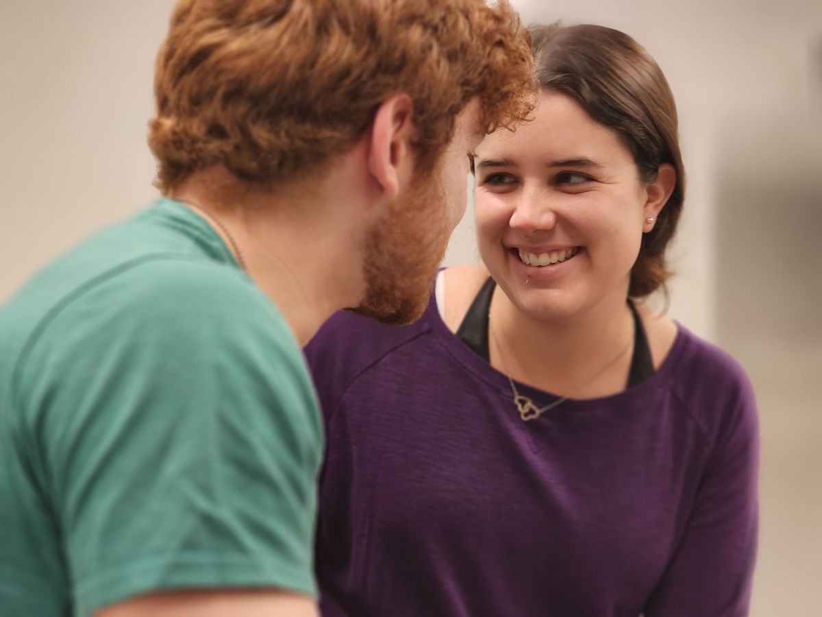 Actors: Jesse Kinstler (Griffin) and Anna Medley (Mallory). Photo by David Hughes 