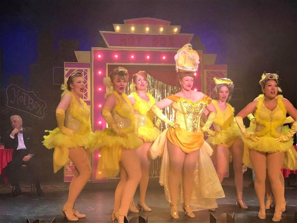 Adelaide and the Hot Box dancers from BVP's Guys and Dolls. 4