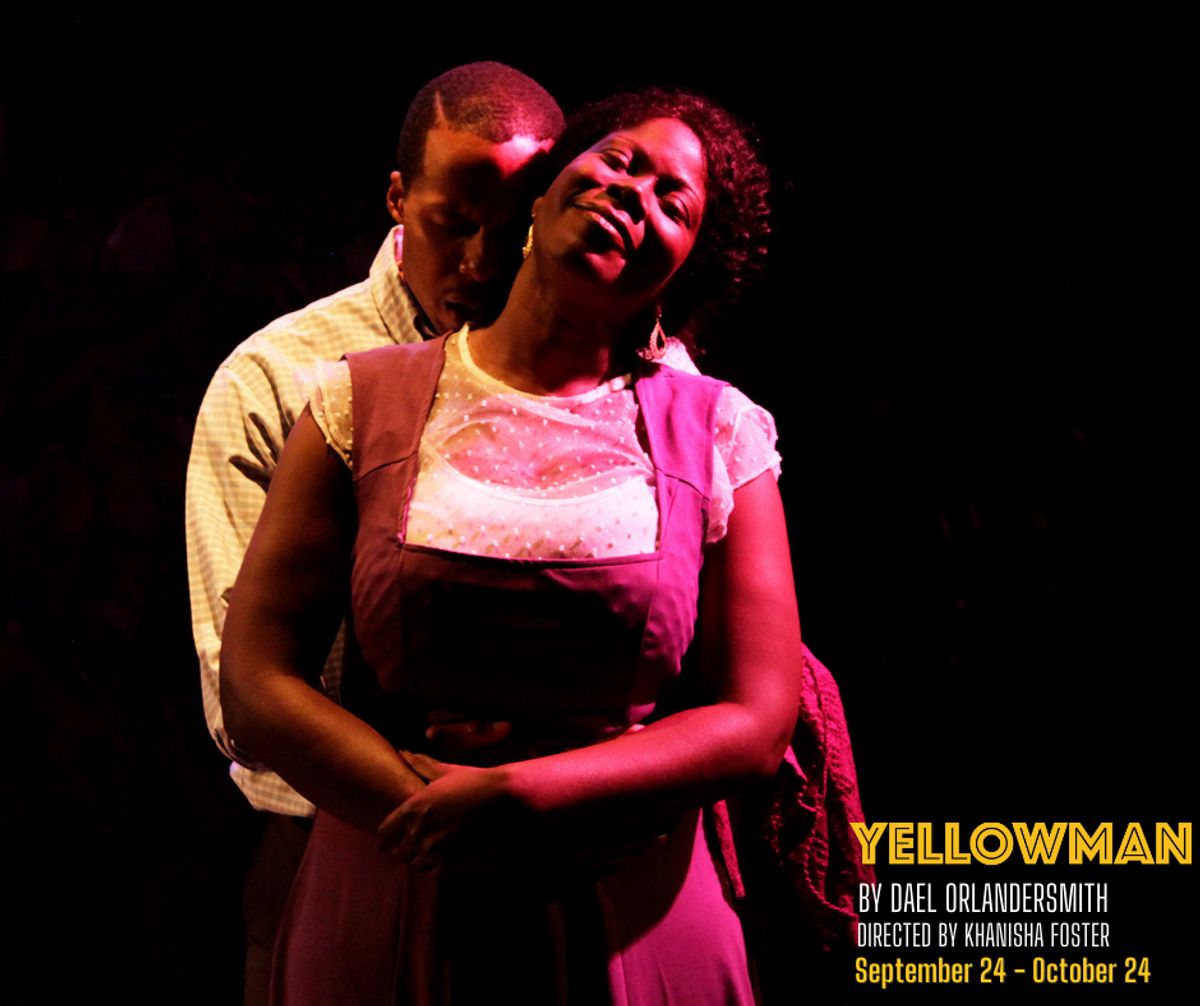 Production photos of stars Julanne Chidi Hill and Dante Alexander in YELLOWMAN by Dael Orlandersmith Production photos of stars Julanne Chidi Hill and Dante Alexander in YELLOWMAN by Dael Orlandersmith