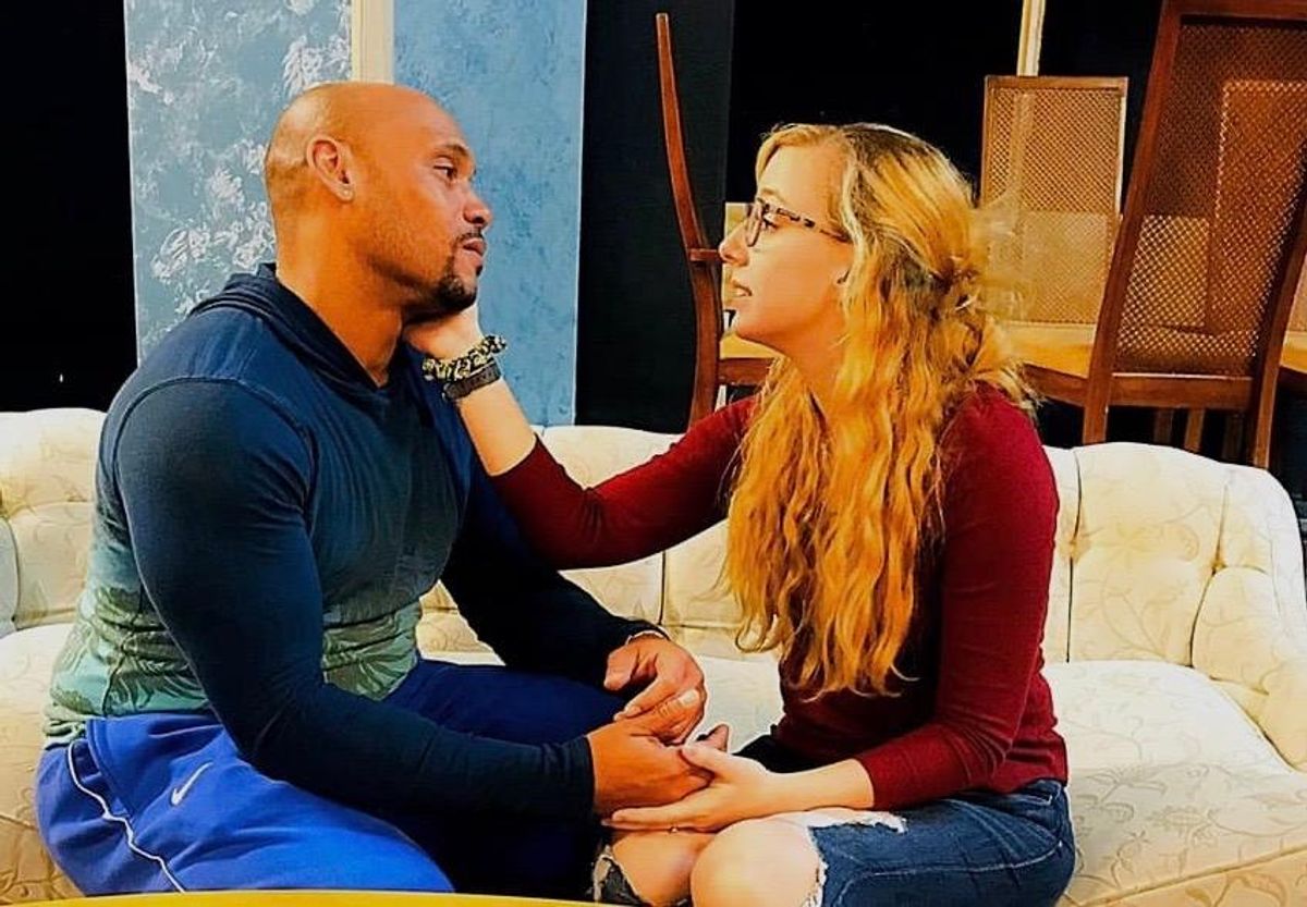 Bruce Ricketts and Abby Porter from Possum Point Players upcoming performances of Guess Who’s Coming to Dinner.
