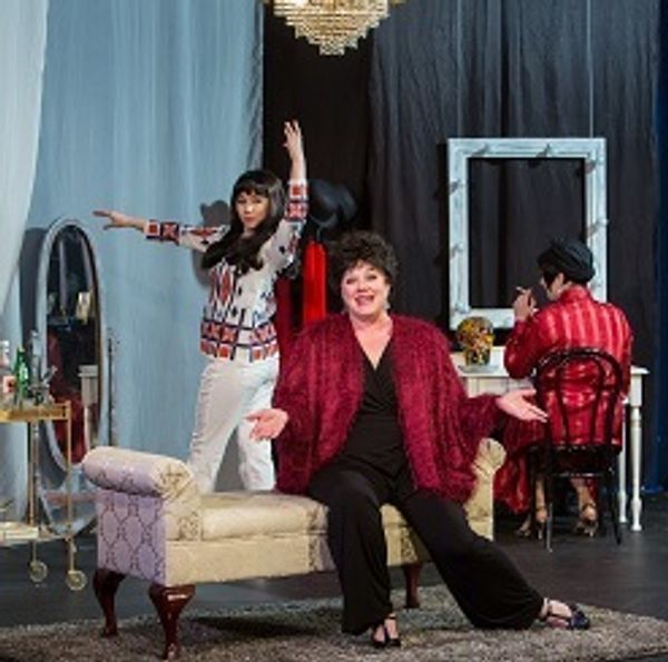 photo by Kinderpics showing Liza (young - Hannah Wilson) discussing dancing with Liza (older - Emily Sahler) 3