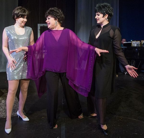 Photo by Kinderpics featuring Hannah Lauren Wilson, Emily Sahler and Jillian Snow Harris as three phases of Liza Minnelli's life in Liza Liza Liza 4