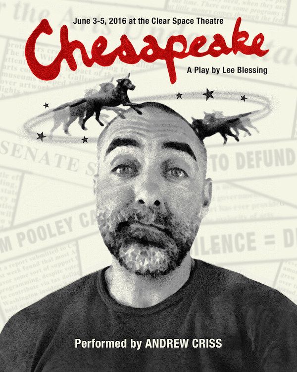 Show Poster, CHESAPEAKE at Clear Space Theatre, June 3-5, 2016 1
