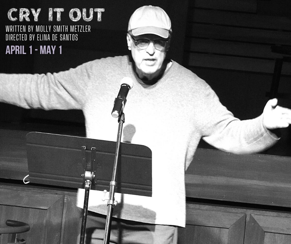 Scenic Designer Bruce Goodrich giving a presentation at the Design Preview Party for "Cry It Out". "Cry it Out runs at Chance theater at Bette Aitken theater arts in Anaheim, CA Center April 1 - May 1, 2022. Photo Credit; Camryn Long
