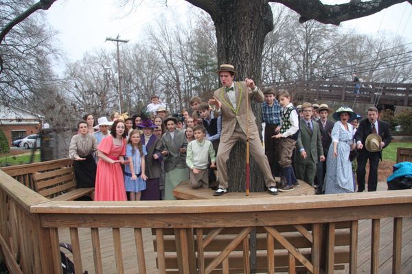 Spinning tales and agitating the town. 4