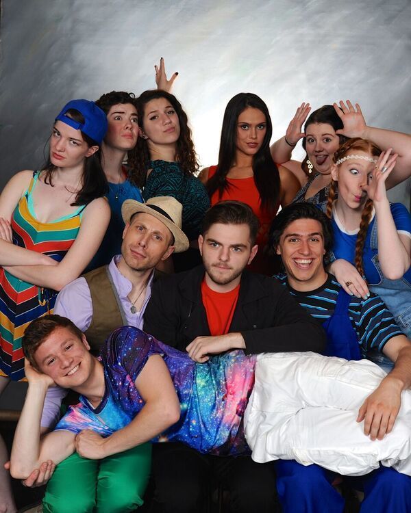 The Cast of Godspell 2012 version. 2