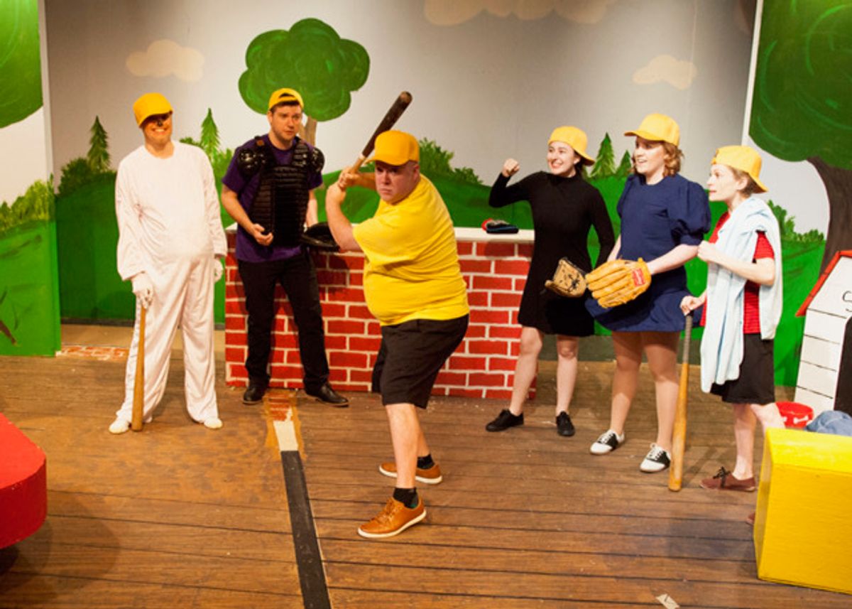 From left:  Nicholas Gahman, Sean Collins, Jason Schaum, Mara Felice, Caitlyn Colgan, Nikki Bromberg