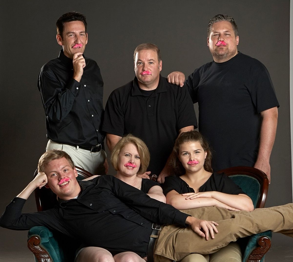 The Stache-tastic directors and lead actors; photograph by Rick Haithcox for Gaston Alive! Magazine. The Stache-tastic directors and lead actors; photograph by Rick Haithcox for Gaston Alive! Magazine.