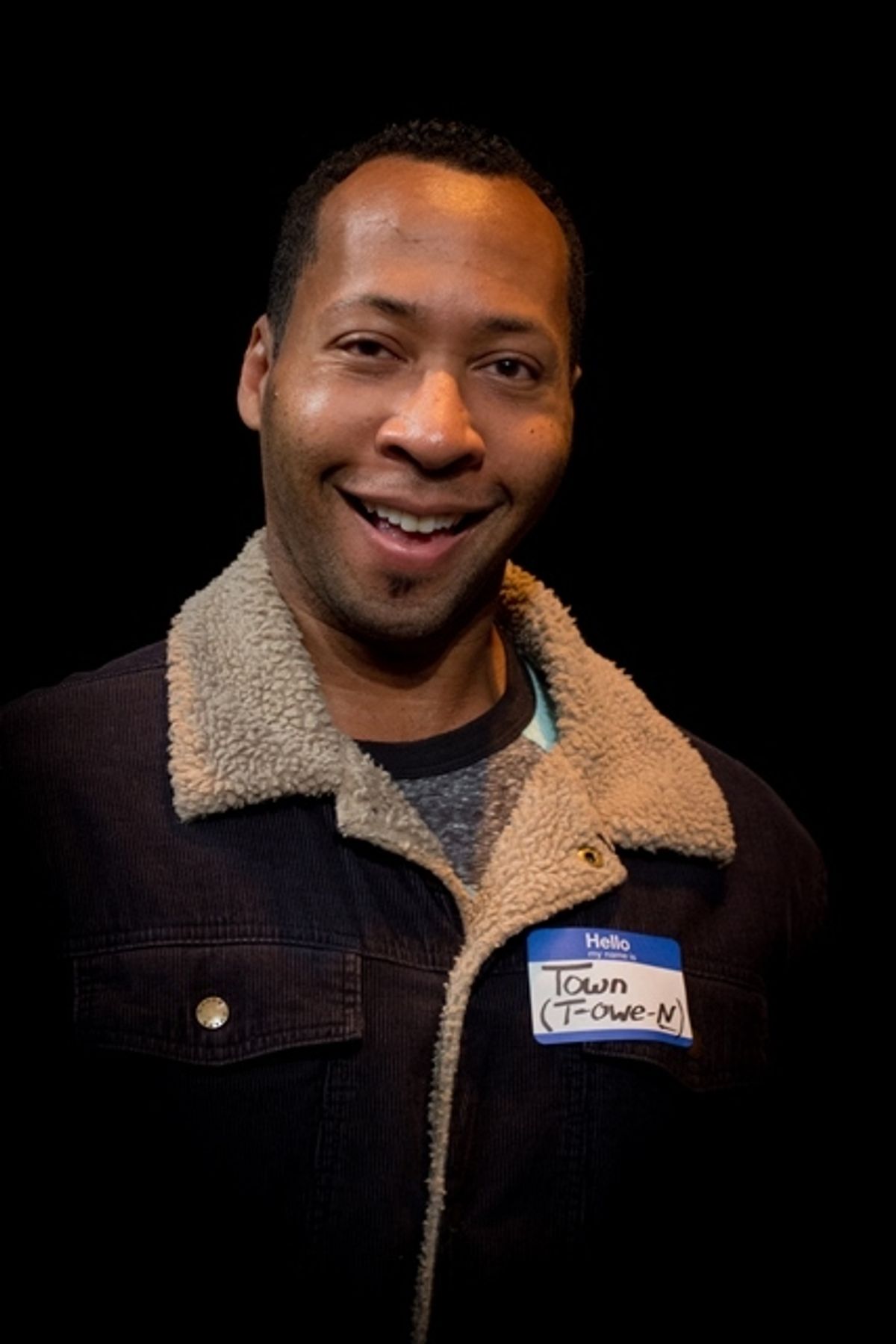 TR Butler plays Town in TampaRep's production of Gnit, by Will Eno.  (Photo by Megan Lamasney)
