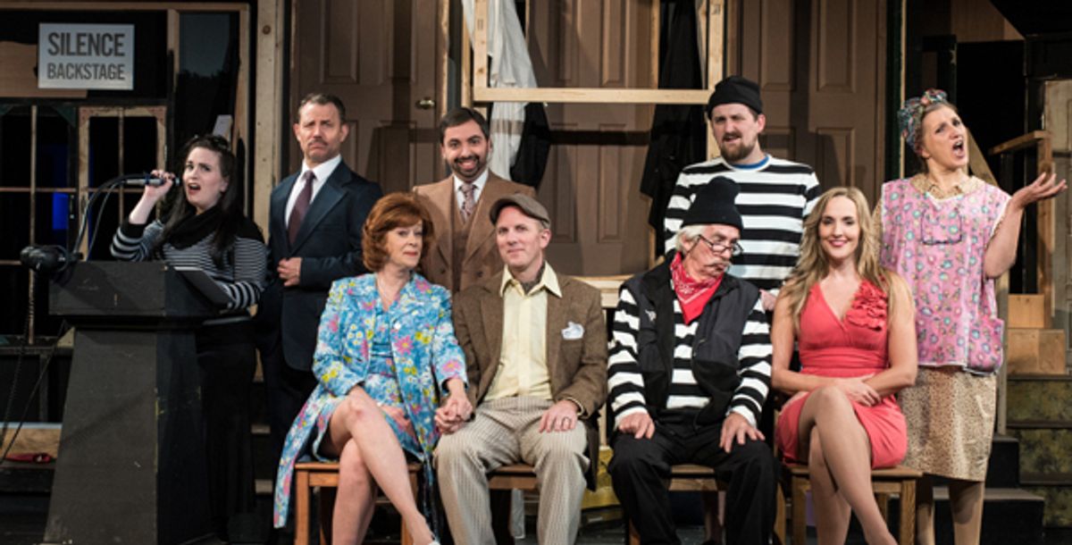 The cast of Noises Off at Brookfield Theatre - on stage thru Nov. 19. Photo by Steve Cihanek The cast of Noises Off at Brookfield Theatre - on stage thru Nov. 19. Photo by Steve Cihanek