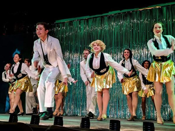 The cast of 42nd Street at Lyric Music Theater. 1