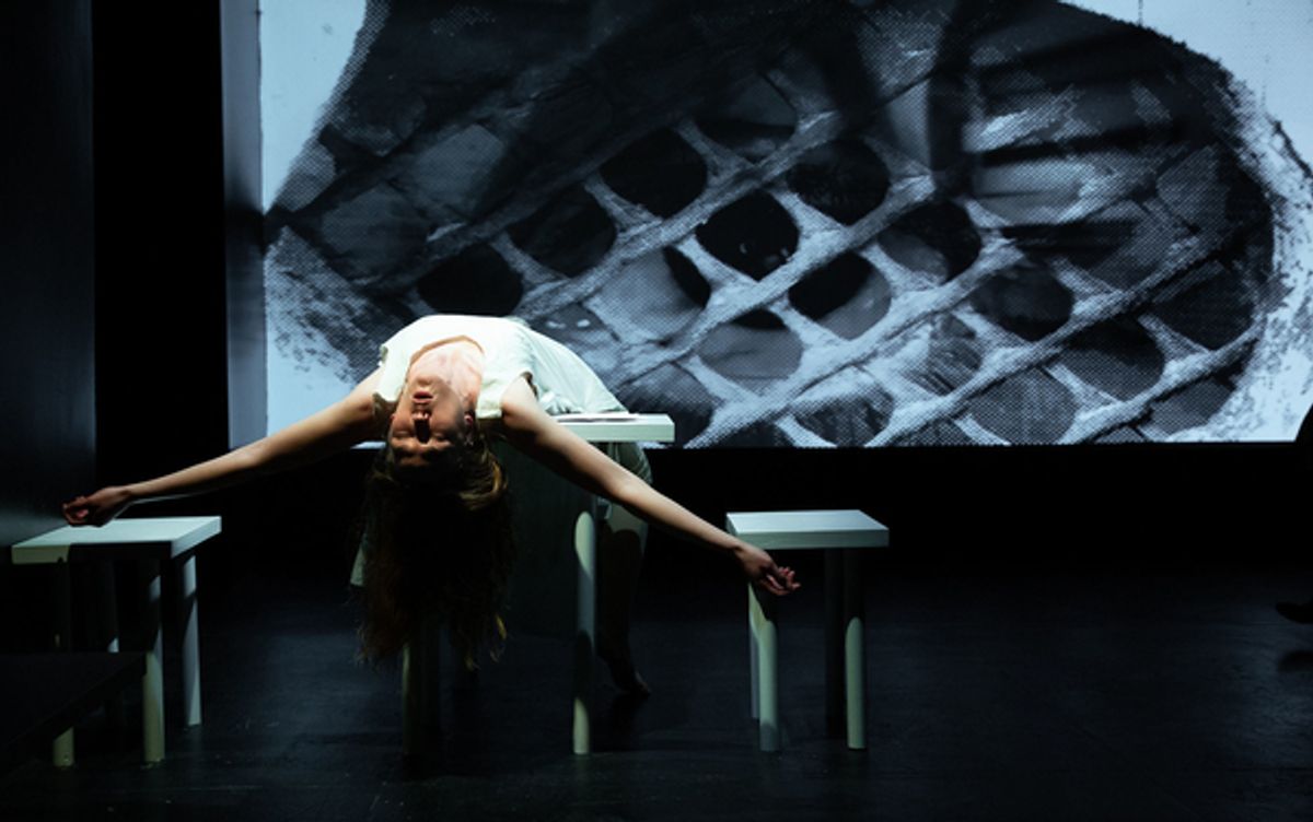 Near to the Wild Heart by Clarice Lispector, Adapted and Directed by Ildiko Nemeth. Photo by Nonoka Judit Sipos. Photos Left to Right: Sarah Lemp Near to the Wild Heart by Clarice Lispector, Adapted and Directed by Ildiko Nemeth. Photo by Nonoka Judit Sipos. Photos Left to Right: Sarah Lemp