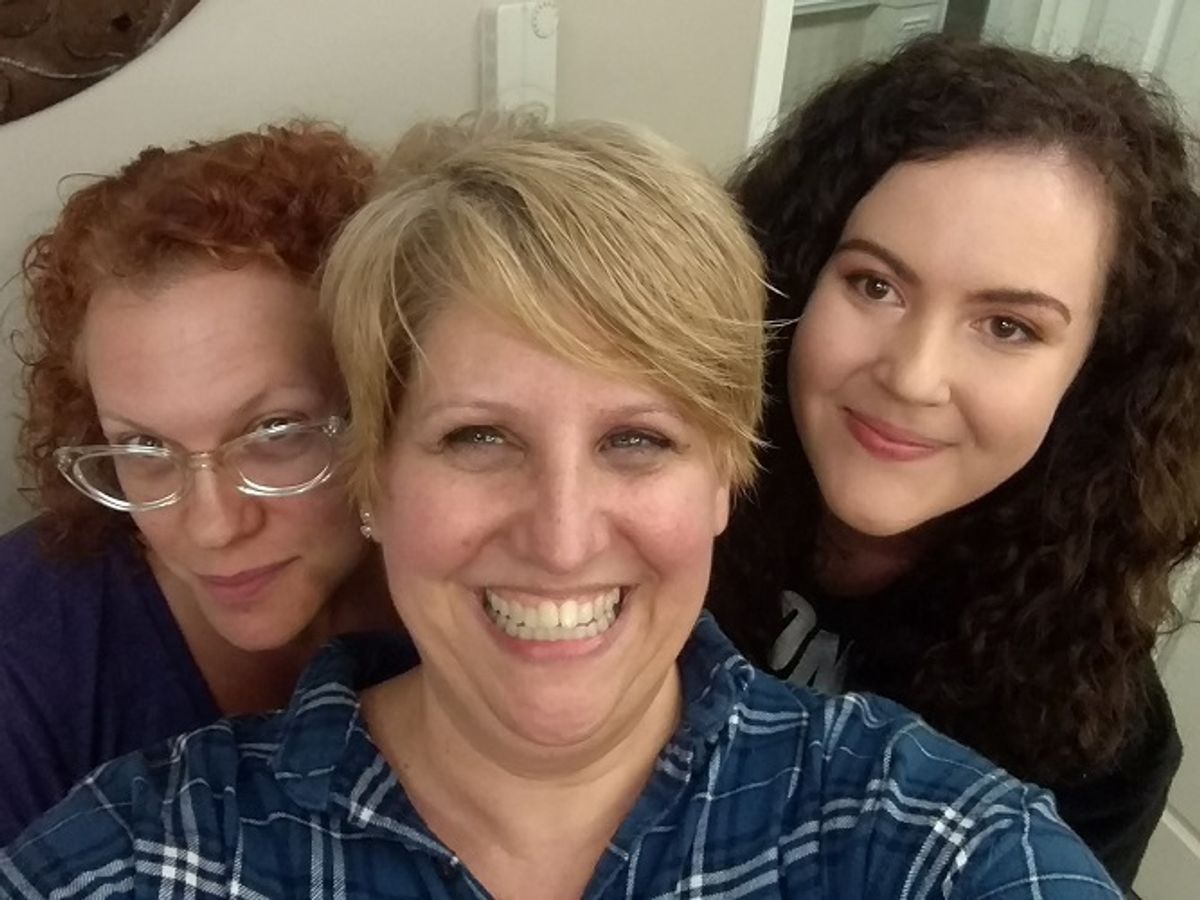 Susie McGarry as Meg, Heather Schultz as Lenny, and Sylvia Gonzalez: The sisters Magrath in CRIMES OF THE HEART at Curtain Players December 1-17 