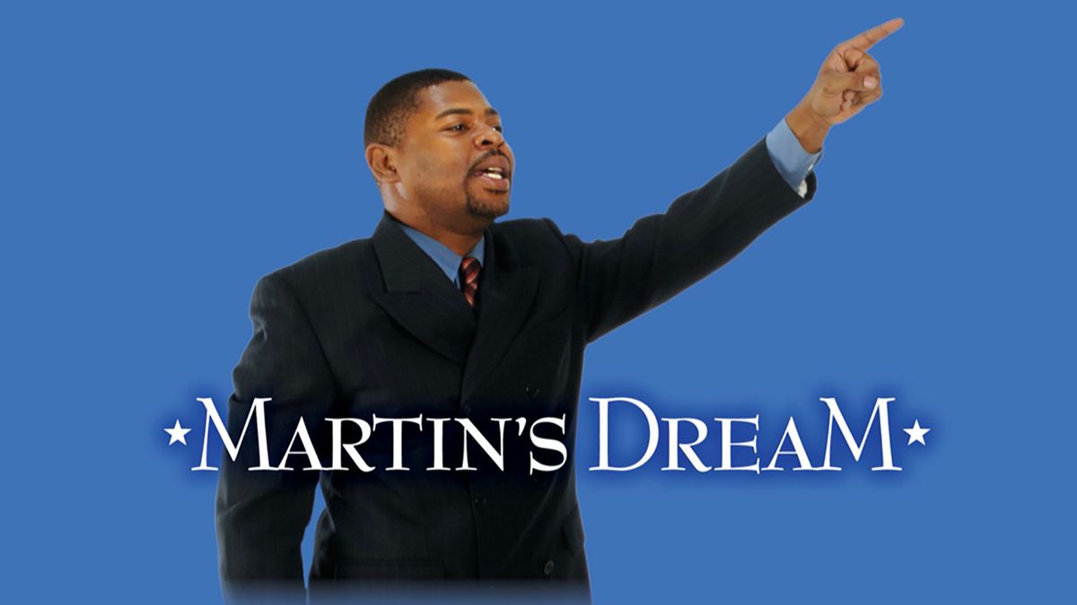 Back by popular demand! Who was Dr. Martin Luther King, Jr., really? Martin’s Dream answers this question and more as it brings this historical figure to life through the power of story, speech and song. Watch as Dr. King tells the story of his life, from his childhood in the Deep South all the way to the steps of the Lincoln Memorial, where he delivered his famous “I Have a Dream” speech. Created and performed by the talented and charismatic Deondra Kamau Means, this one-man show explores the real person behind the pictures, a funny intelligent, passionate man whose faith, family and education made him one of the most revered people in our nation’s history.
Created by Deondra Kamau Means Back by popular demand! Who was Dr. Martin Luther King, Jr., really? Martin’s Dream answers this question and more as it brings this historical figure to life through the power of story, speech and song. Watch as Dr. King tells the story of his life, from his childhood in the Deep South all the way to the steps of the Lincoln Memorial, where he delivered his famous “I Have a Dream” speech. Created and performed by the talented and charismatic Deondra Kamau Means, this one-man show explores the real person behind the pictures, a funny intelligent, passionate man whose faith, family and education made him one of the most revered people in our nation’s history.
Created by Deondra Kamau Means
