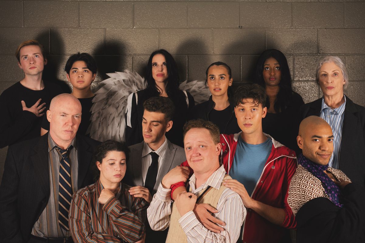 The cast of Angels In America.     Photo by Matteo Roukes 
