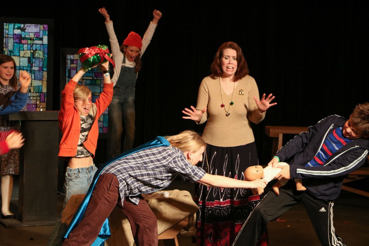 Christmas Pageant rehearsal with the Herdmans.