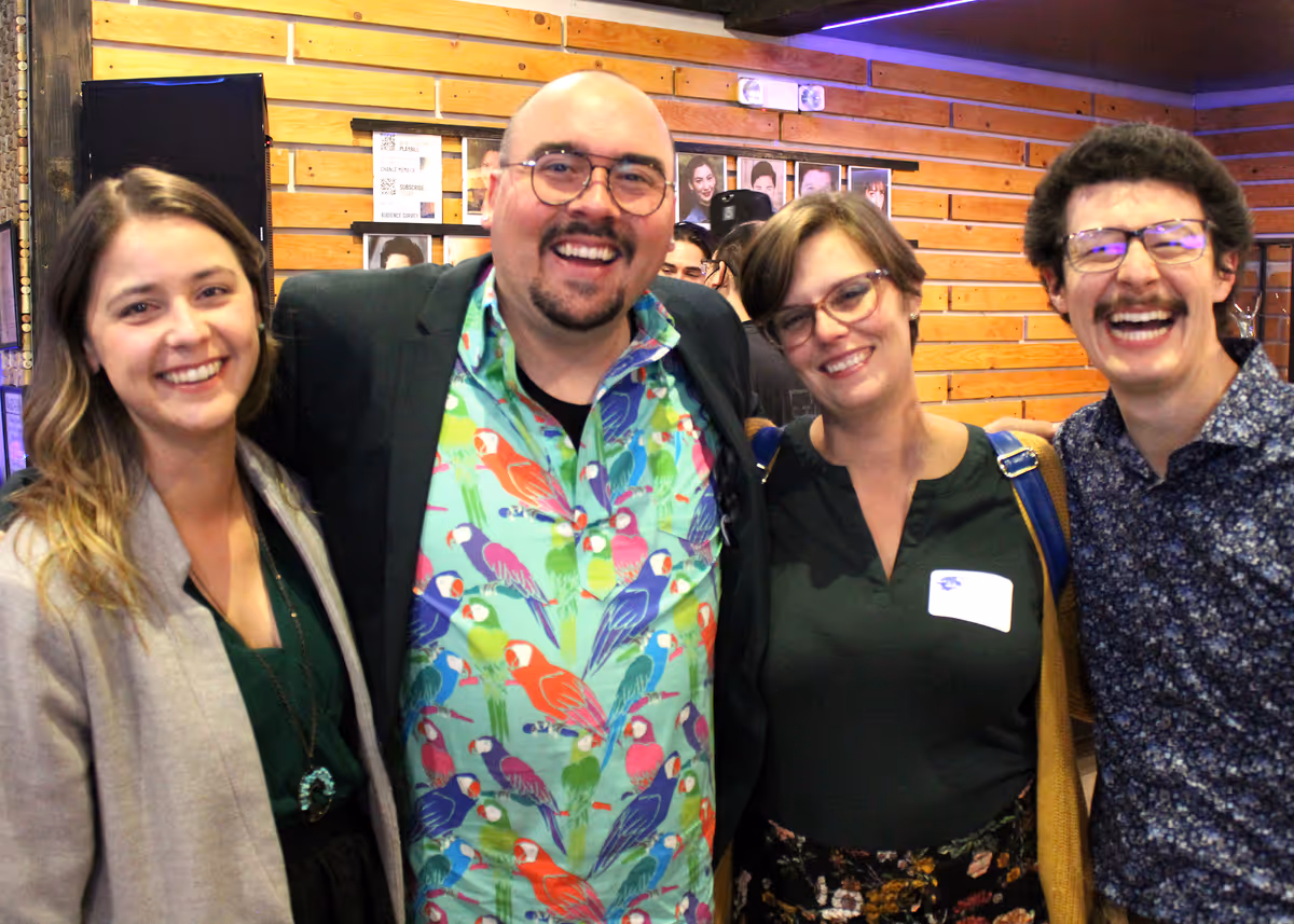 Nicole Schlitt, Todd and Rachel Martinez, and Matt Takahashi on Opening Night of "Next to Normal," playing January 28 - February 27, 2022 at Chance Theater in Anaheim, CA. 