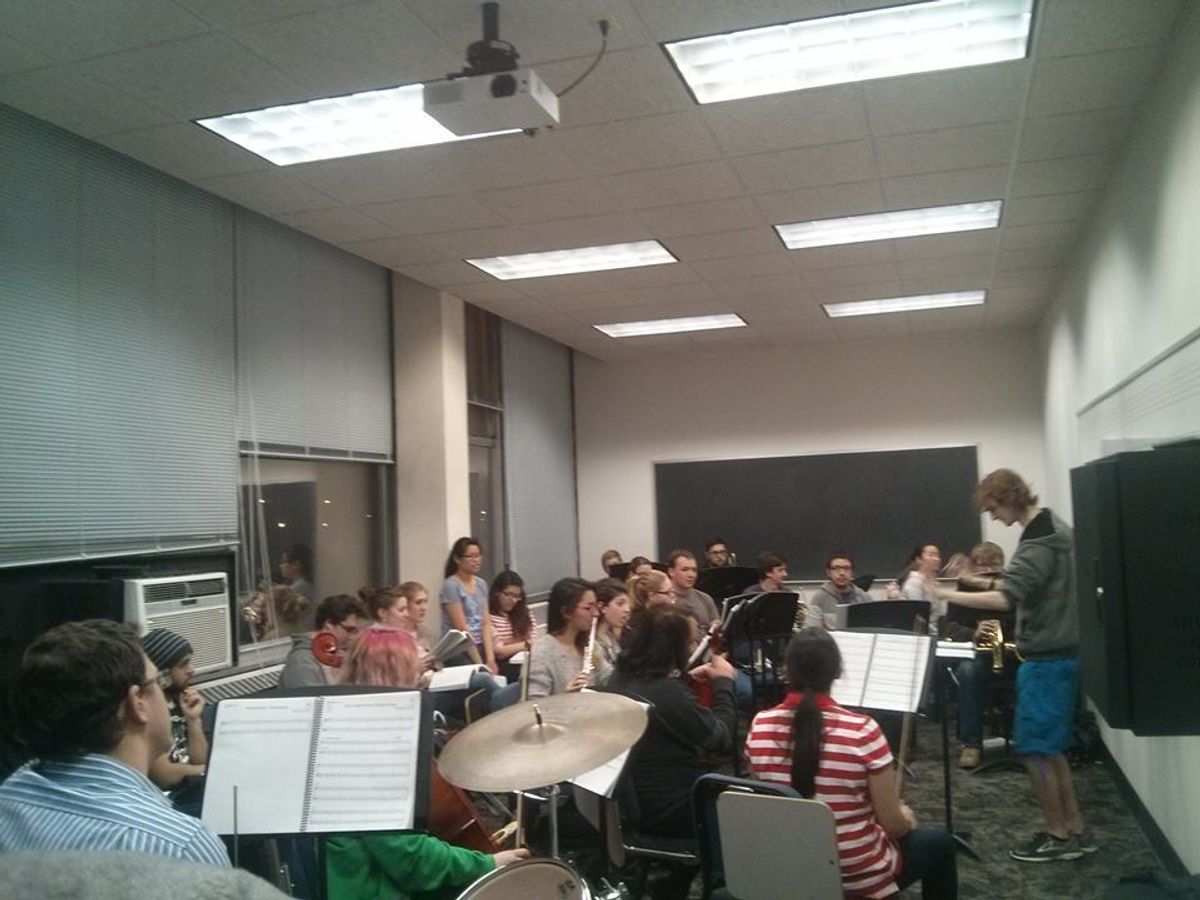 We had a splendid rehearsal last night - it was the first time running through all of the songs with the 18-piece orchestra! 