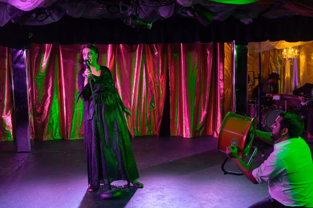 Monet Lerner as Babette Stevens in "The Bippy Bobby Boo Show" by the Danielle Georgiou Dance Group. From 2019. Photo by Zane Pena.