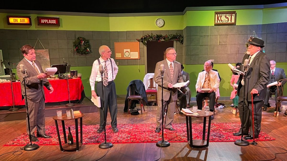 Here Mr. Potter tries to control the board of directors of the Bailey Building & Loan Pictured L-R: CW Bardsher, Barry Thurman, Robert Benton, and Neal Risenhoover. Here Mr. Potter tries to control the board of directors of the Bailey Building & Loan Pictured L-R: CW Bardsher, Barry Thurman, Robert Benton, and Neal Risenhoover.