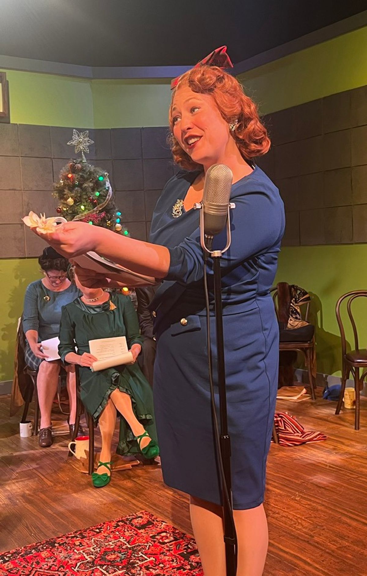 From Violet Bick, the town hussy, to Zuzu Bailey and her flower petals, so much of the fun is seeing and hearing the actors portray diverse characters! Pictured: Chelsea McIntire. 