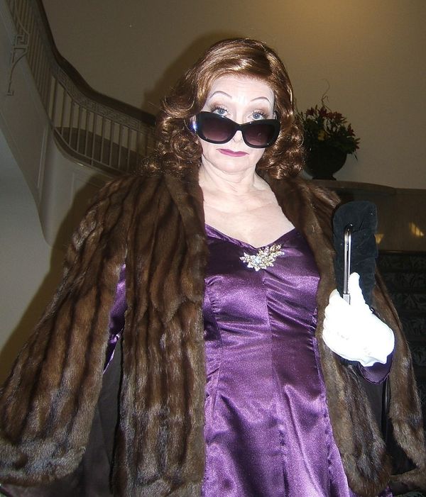 Margie Boule' stars as Tallulah Bankhead
Photo taken at Central Library Portland Oregon by triangle staff 2