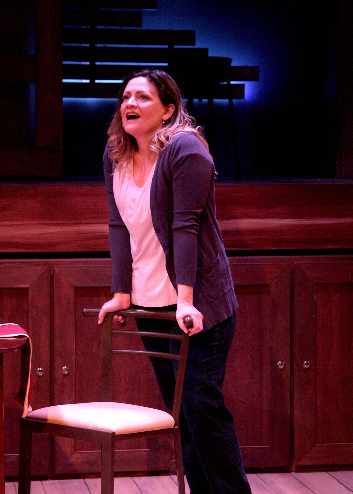 Jocelyn A. Brown in "Next to Normal," the Pulitzer Prize-winning musical by Tom Kitt and Brian Yorkey. Directed by Matthew McCray, with music direction by Stephen Hulsey, this brave and groundbreaking musical plays January 28 - February 27, 2022 at the Bette Aitken theater arts Center. Photo by Doug Catiller. 