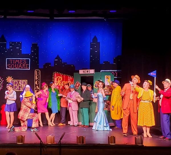 Opening scene of Runyland in BVP's Guys and Dolls. 2