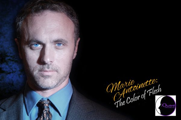 Seth Trucks as Count Alexis de Ligne in Outre' Theatre company's staged reading production of "Marie Antoinette:The Color of Flesh".  Photo by Geoff Short
www.outretheatrecompany.com 5