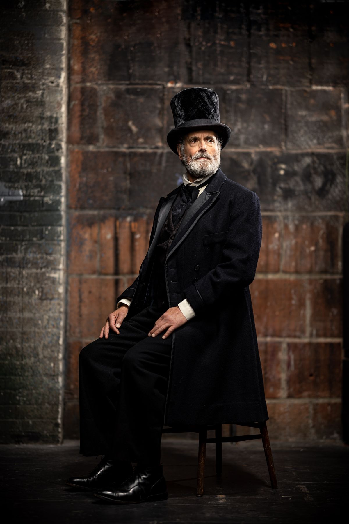 Steven Skybell; photo by Nile Hawver. The Lehman Trilogy running June 13-July 16, 2023 at The Huntington Theatre 264 Huntington Ave. Boston, MA 02115