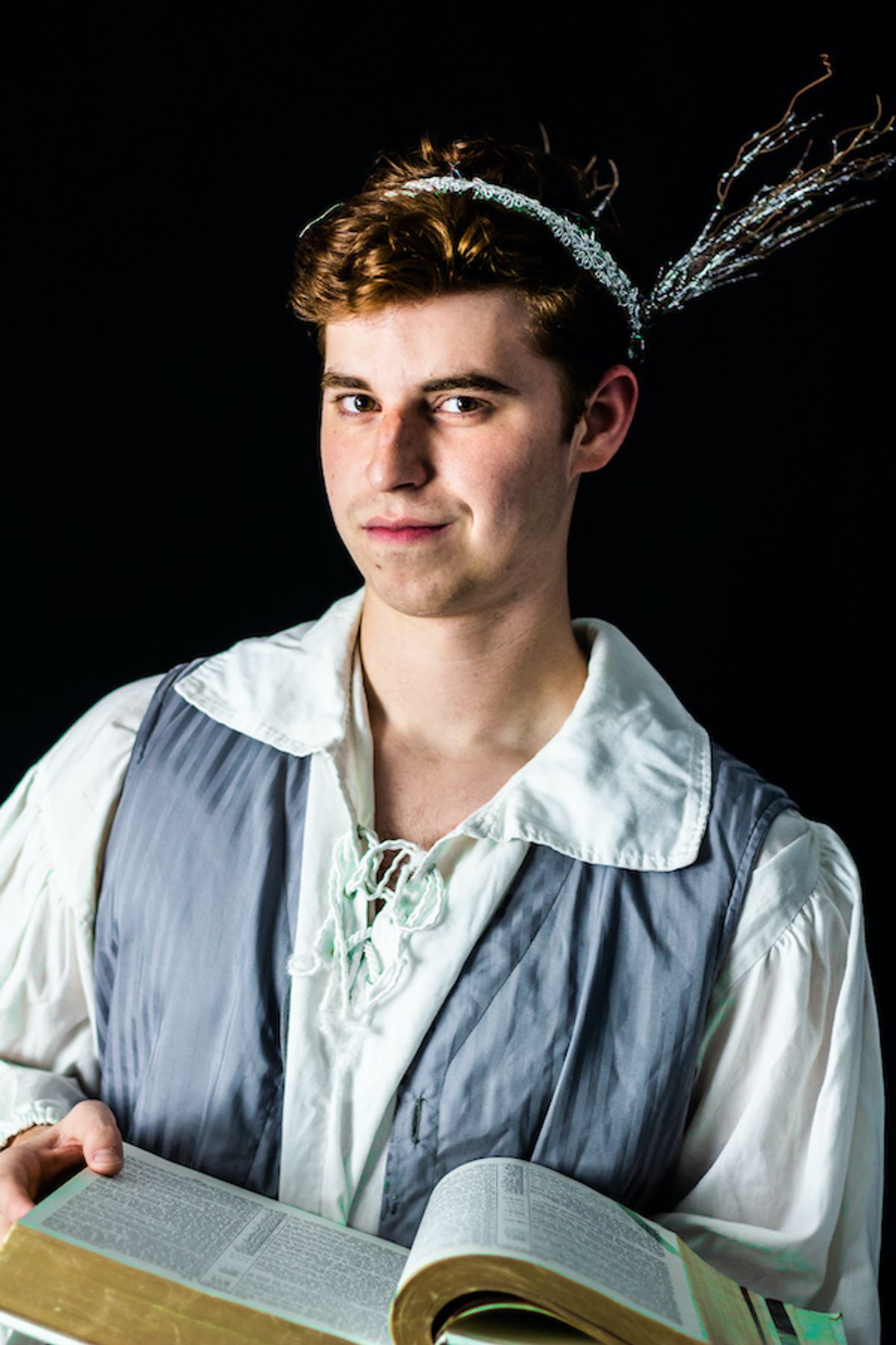 Justin Spainhour-Roth as The Ghost of Christmas Past. Photo courtesy of Lauren Cibene Justin Spainhour-Roth as The Ghost of Christmas Past. Photo courtesy of Lauren Cibene