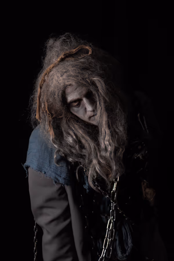 Stephen Spainhour-Roth as Jacob Marley. Photo courtesy of Lauren Cibene 1