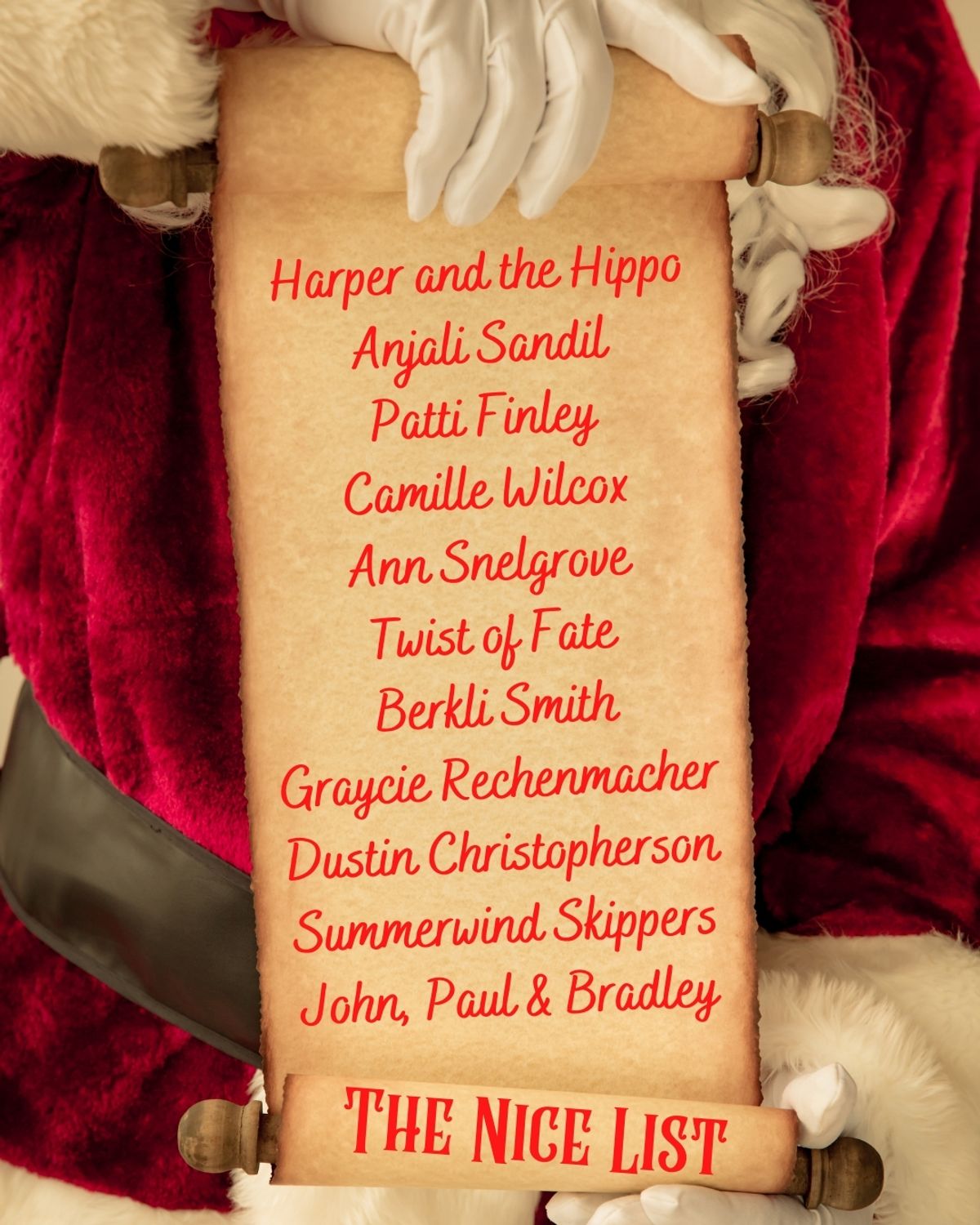 Cast List for BLT's Christmas Cab Cab "The Nice List" Cast List for BLT's Christmas Cab Cab "The Nice List"