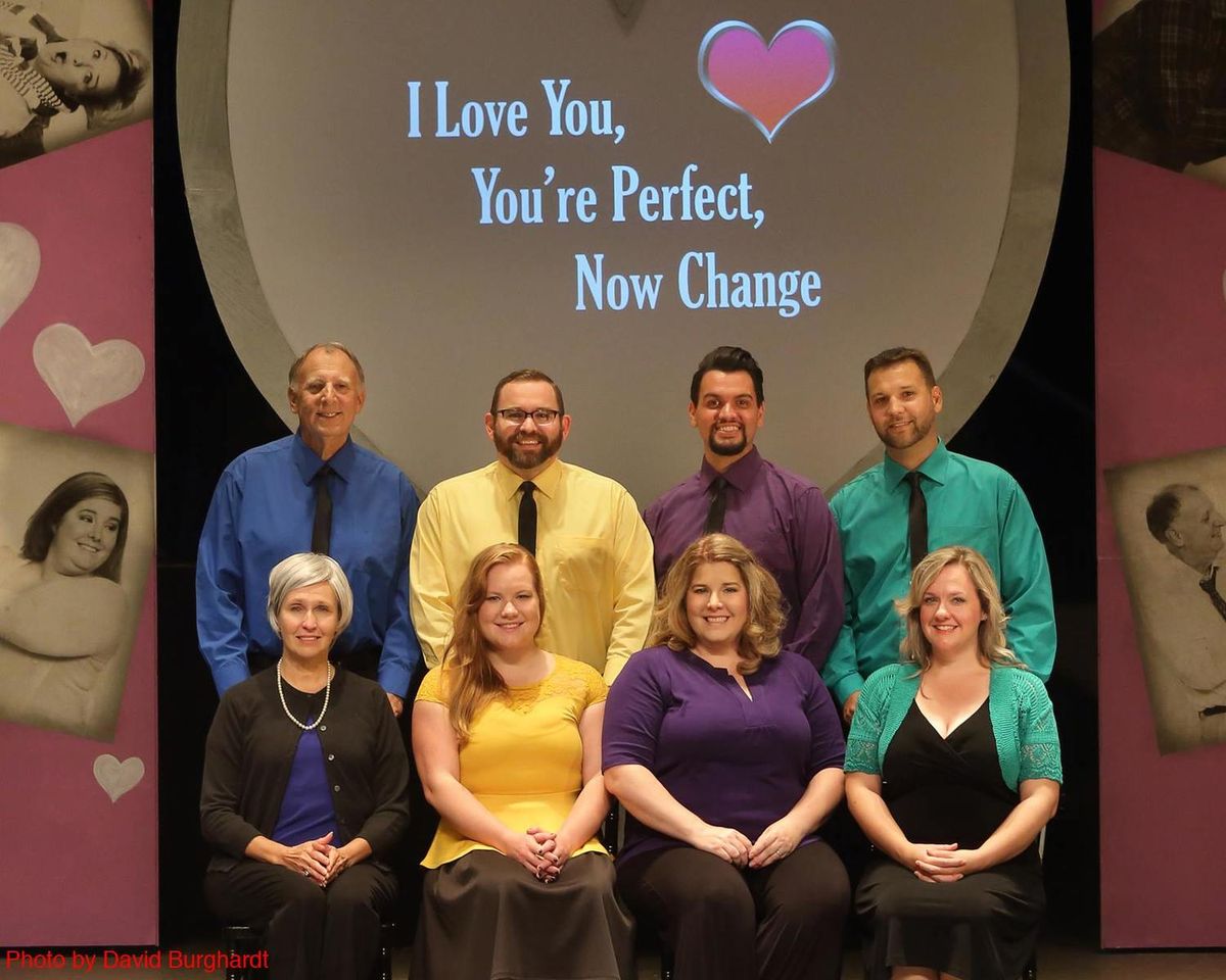 Cast Photo - back row left to right - Walker Davis, Marcus Rau, Jonathan Lenoard, Ben Davis
Front row left to right - Carol Davis, Sara Austen, Jennifer C. Paulk and Elizabeth Bricknell Cast Photo - back row left to right - Walker Davis, Marcus Rau, Jonathan Lenoard, Ben Davis
Front row left to right - Carol Davis, Sara Austen, Jennifer C. Paulk and Elizabeth Bricknell