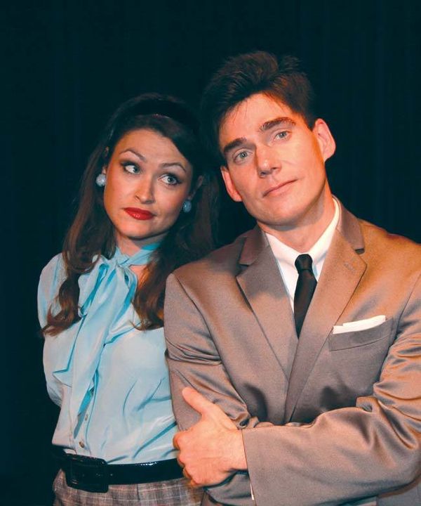 Photo by Heather Lannan. Pictured in photo: Caitlin Mills (Fran) and Buck Dietz (C.C. Baxter). 1